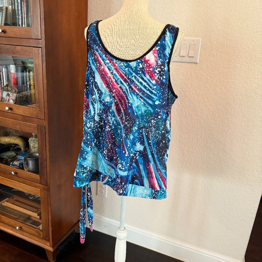 Women's Blouson Tankini Top 2X - Picture 5 of 8